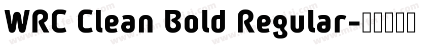 WRC Clean Bold Regular字体转换